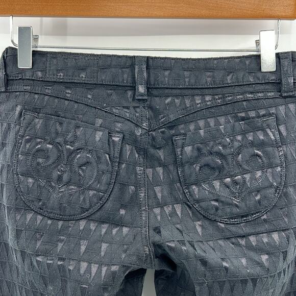 Siwy Women's Low Rise Skinny Jeans with geometric pattern - Black - 26 - Picture 6 of 7